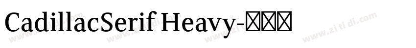 CadillacSerif Heavy字体转换 CadillacSerif Heavy字体转换